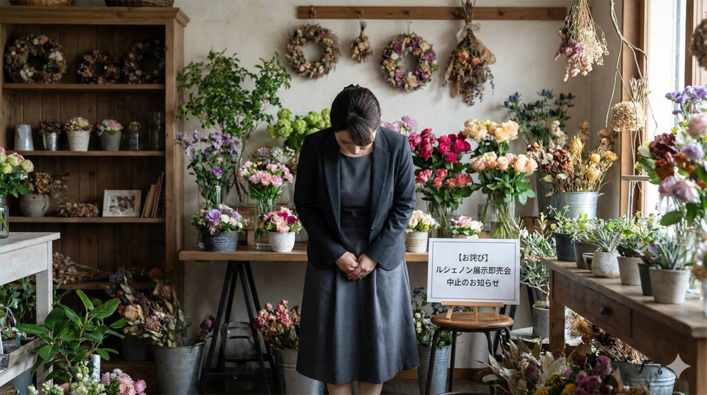 ルシェノンお詫び